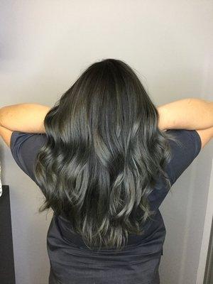 Steel Grey Balayage by Samantha Stebbins