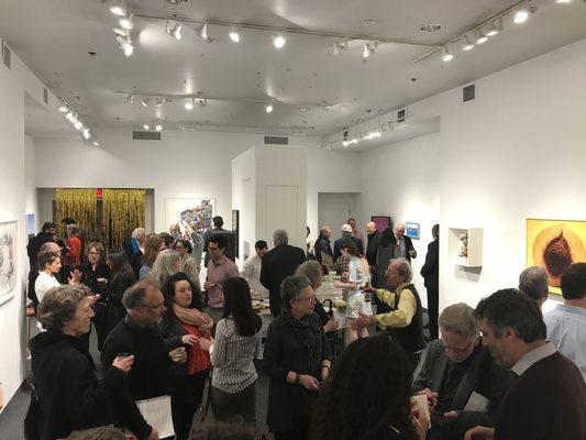 40th Anniversary: Artists A - K exhibition's opening reception in 2017.