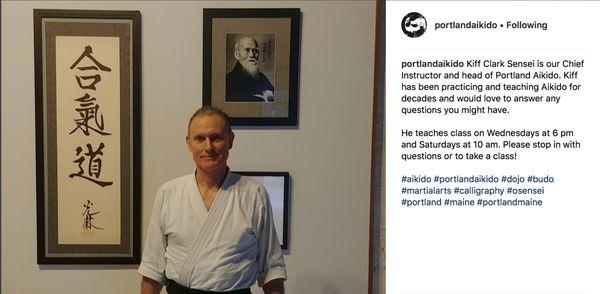 Kiff Clark Sensei is our Chief Instructor and head of Portland Aikido. Kiff has been practicing and teaching Aikido for decades.