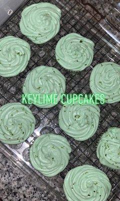 KeyLime Cupcakes with KeyLime cream cheese icing