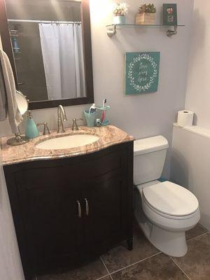 Remodeled bathroom