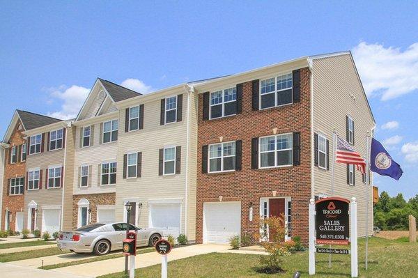 Three-level garage townhomes at Mallard Landing