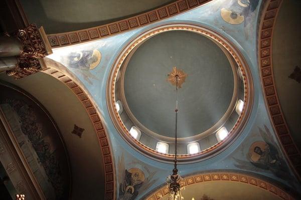 Ceiling of the church