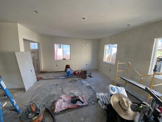 Drywall patching.