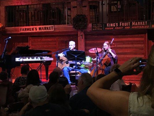 Father/daughter duo playing guitar and cello together at our recital!