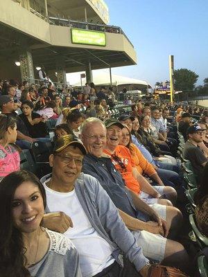 Supporting the home team, Go RiverCats!