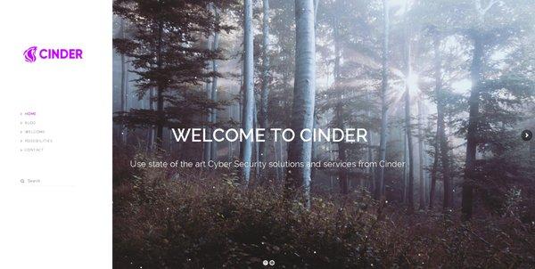 Cinder Security: Website developed for a cyber security team. Go and see our work at: https://cindersec.com/