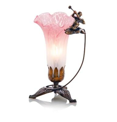 Trumpeting Angel Memory Lamp with your choice of shade color. A beautiful alternative to flowers. Give a 'Gift of Light' for any occasion.