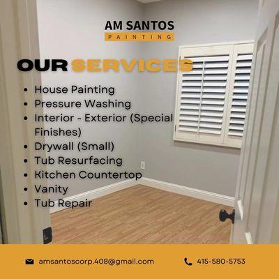 MAKE EVERY CORNER OF YOUR HOME SHINE WITH. WE OFFER A WIDE RANGE OF SERVICES TO MEET ALL YOUR RENOVATION AND PAINTING NEEDS....