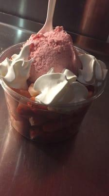 Fresas con nieve