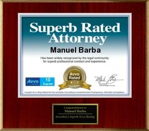 Avvo Superb Attorney Award