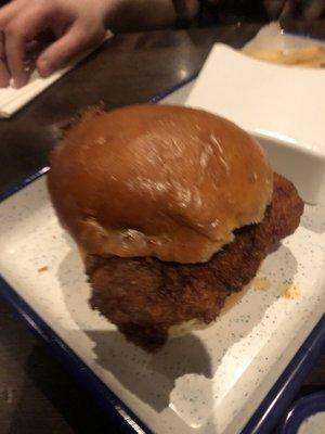 My boyfriends dry AF chicken sandwich