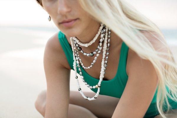 Puka Shell and Pearl Jewelry