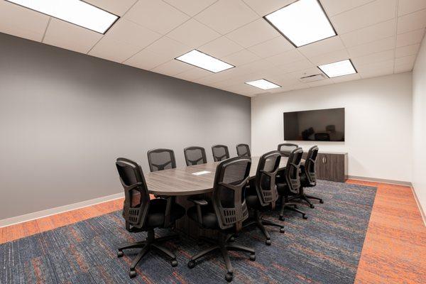 One of two conference rooms