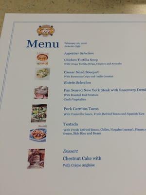 Menu at Eclectic