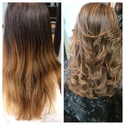 Pamela piper hairstylist: before and after