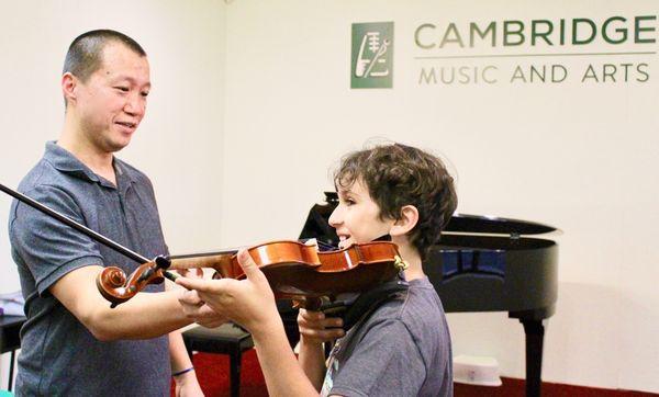 A day with violin teacher