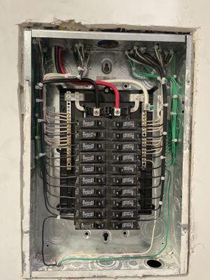 Finish panel