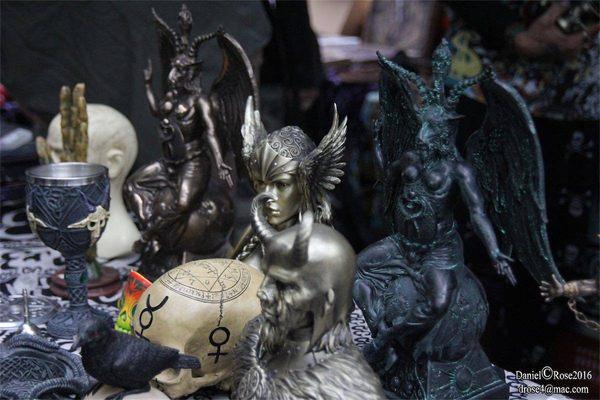 Baphomet, Valkyrie, Loki busts and statues. Only at Ana's Botanica.