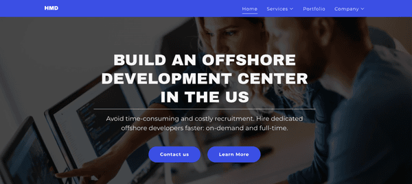 Offshore development center for us company