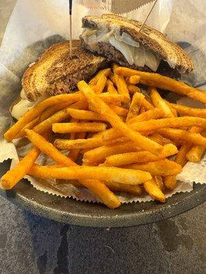 Patty melt and fries