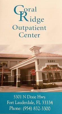 Coral Ridge Outpatient Center!