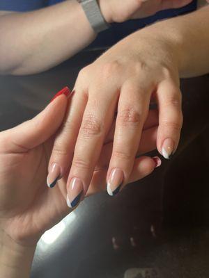 Structured gel mani