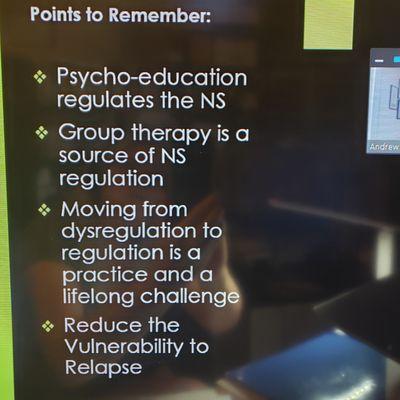 Group therapy is a source of nervous system regulation