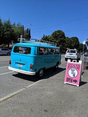 I think this is their Van? Spotted today on Stoneway in Fremont.