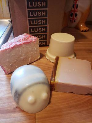 Shampoo bars, hand soap, Scrub Bee, lbody lotion, all home delivered during Covid-19 store closure.