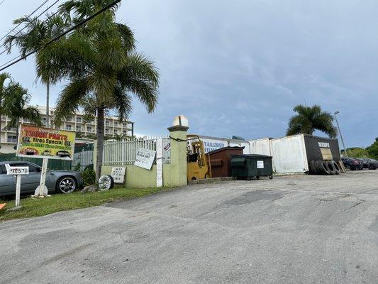 Truck Tire Shop Entrance