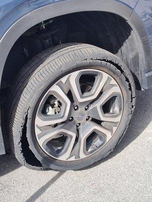 Blown Tire