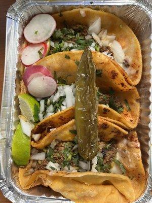 3 Birria Tacos