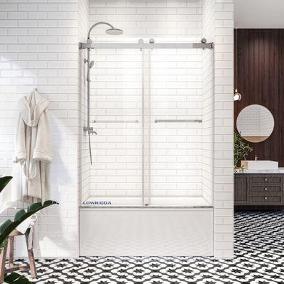 Lowricoa frameless  double sliding shower door DS01