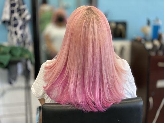 Beautifully cut, colored and styled