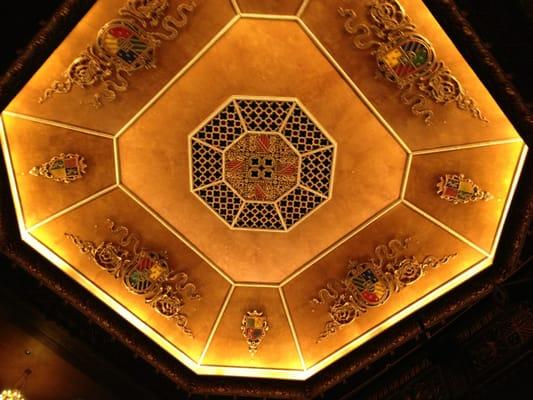 Ceiling of the theater... Guilded in real gold!