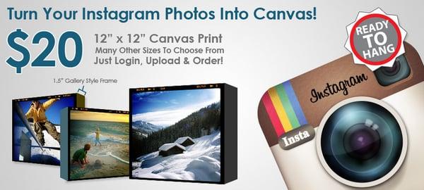 Canvas prints start from as low as $20!