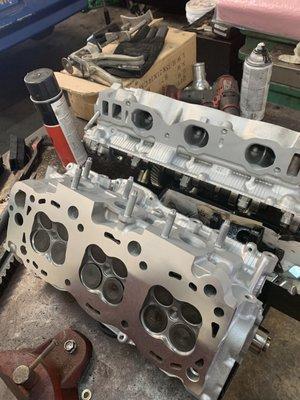 F150 machined heads with a valve job done as well!