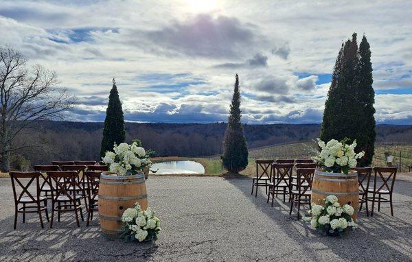 Vineyard Wedding in White