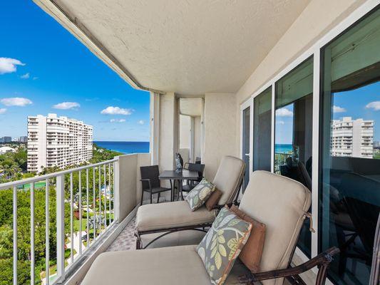 Condo Balcony View at Sea Ranch of Boca in Boca Raton Florida