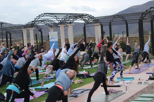 5th Annual Temecula Yoga 4 Hope in the Vines 2016 at Fazeli Cellars