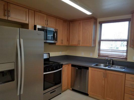 Kitchen with Stainless steel appliances