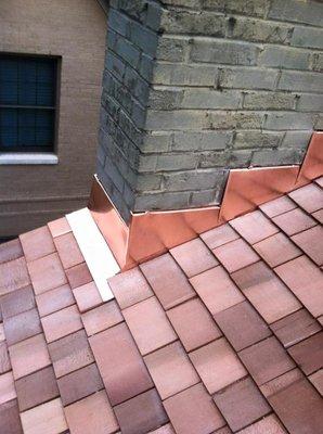 Copper flashing