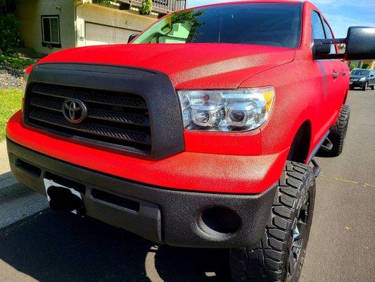 2007 Toyota Tundra Raptor Liner paint match.