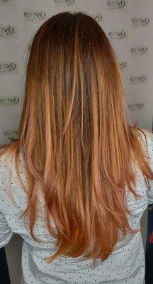 Rose gold ombre