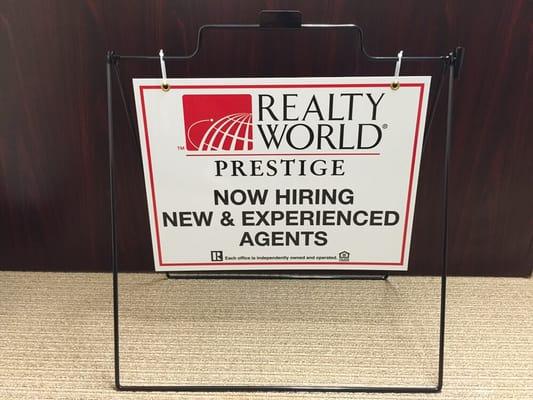 Now hiring agents