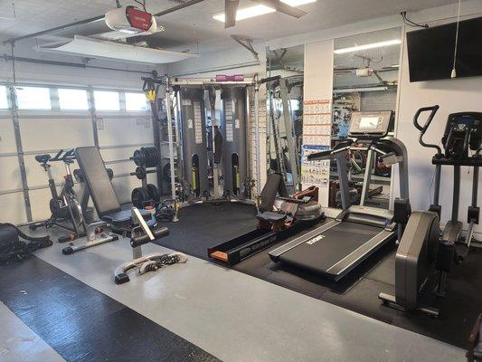 The home garage gym Rob and Tony helped me set up.  Couldn't be more satisfied.