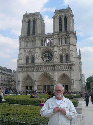 selfie at Notre Dame