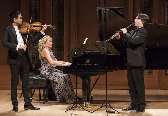 Richard O'Neill, principle viola; Molly Morkoski, piano; Jose Franch-Ballester, principle clarinet