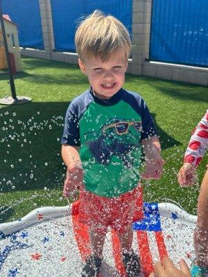 Water fun days at school!